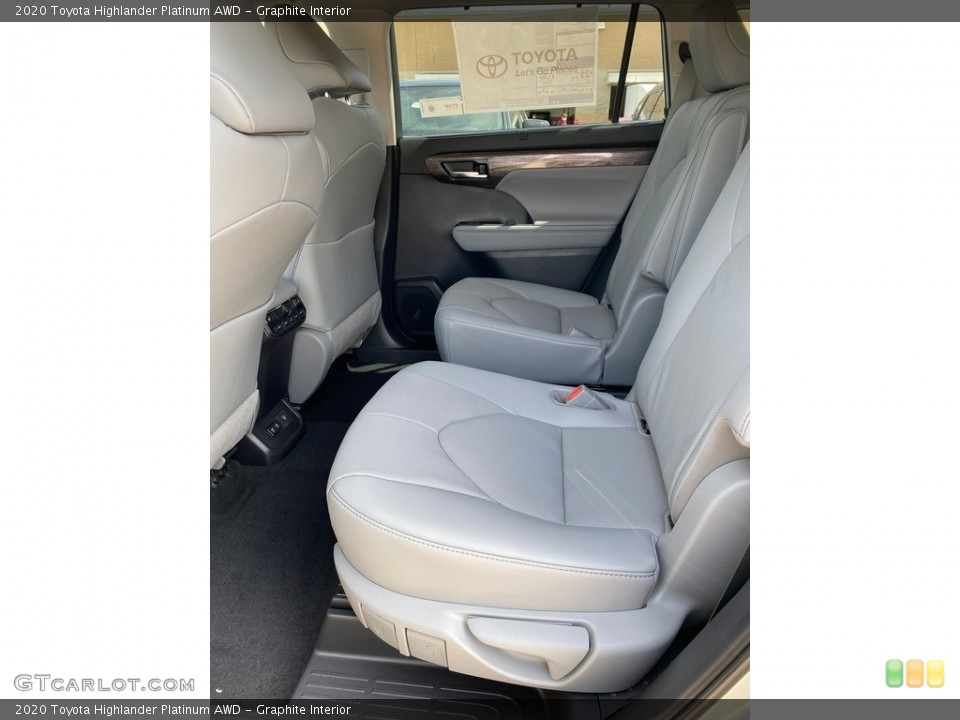 Graphite Interior Rear Seat for the 2020 Toyota Highlander Platinum AWD #139202943