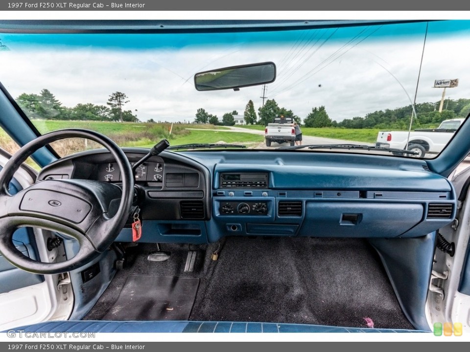 Blue Interior Dashboard for the 1997 Ford F250 XLT Regular Cab #139203504