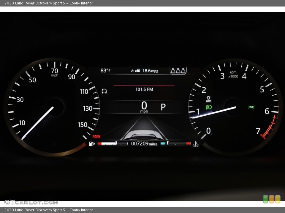 Ebony Interior Gauges for the 2020 Land Rover Discovery Sport S #139203656