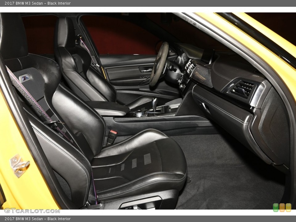 Black Interior Front Seat for the 2017 BMW M3 Sedan #139206727