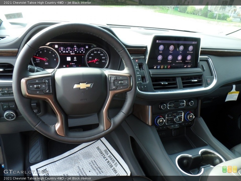 Jet Black Interior Dashboard for the 2021 Chevrolet Tahoe High Country 4WD #139209267