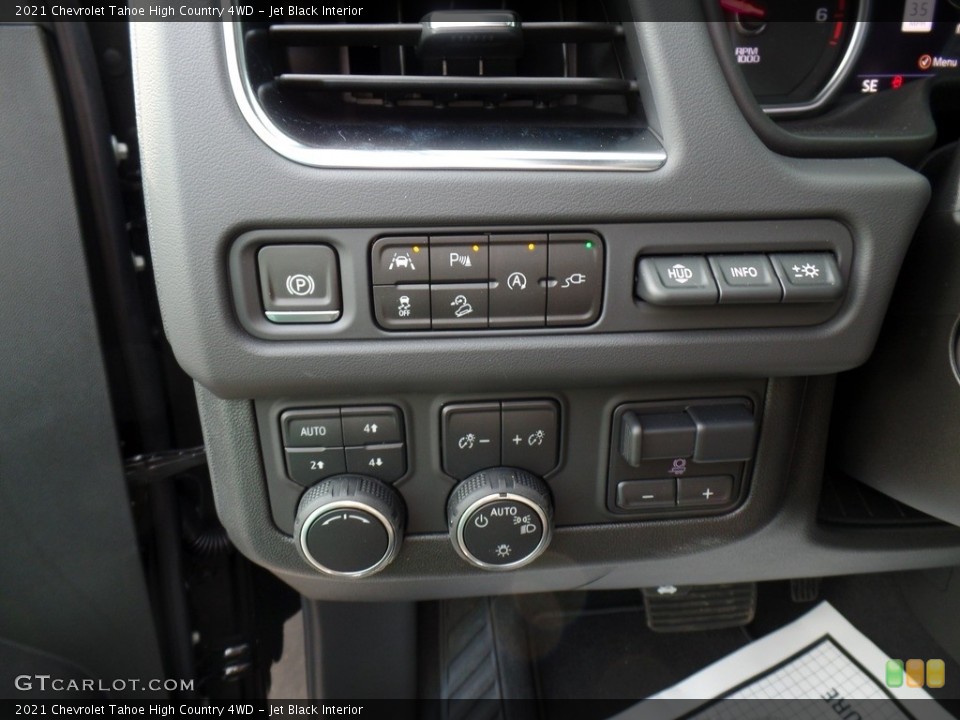 Jet Black Interior Controls for the 2021 Chevrolet Tahoe High Country 4WD #139209336
