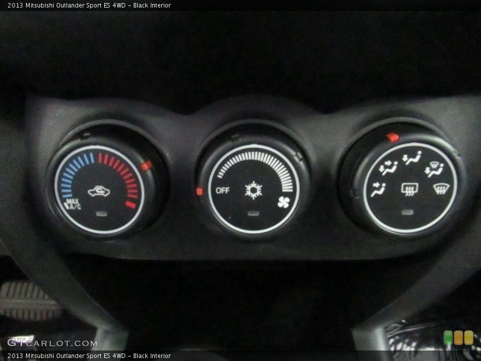 Black Interior Controls for the 2013 Mitsubishi Outlander Sport ES 4WD #139212177
