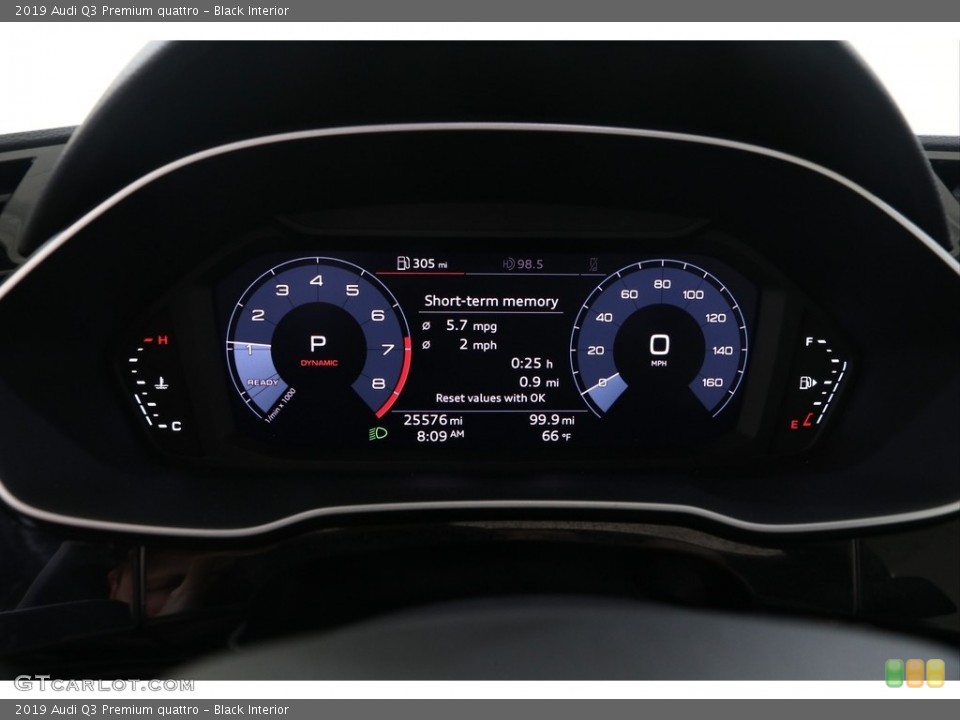 Black Interior Gauges for the 2019 Audi Q3 Premium quattro #139216686