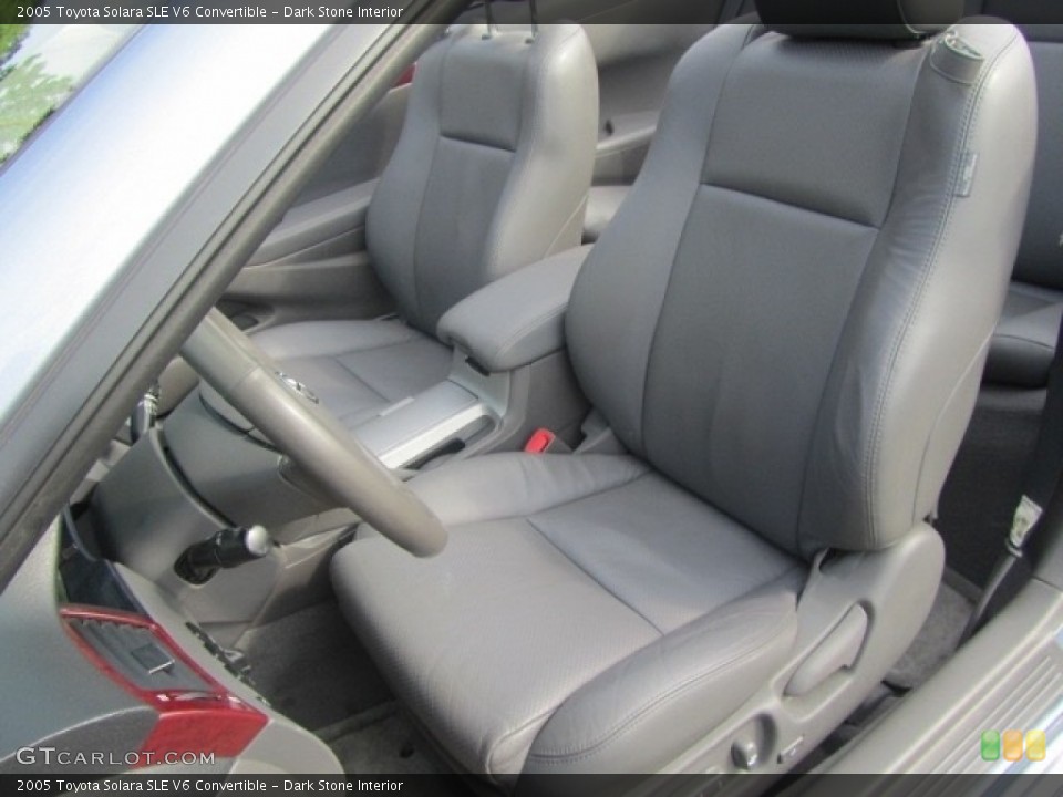 Dark Stone Interior Front Seat for the 2005 Toyota Solara SLE V6 Convertible #139216746