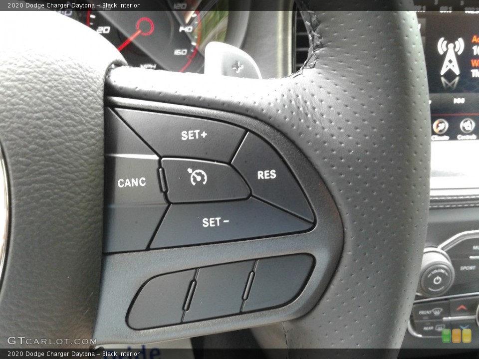 Black Interior Steering Wheel for the 2020 Dodge Charger Daytona #139218956