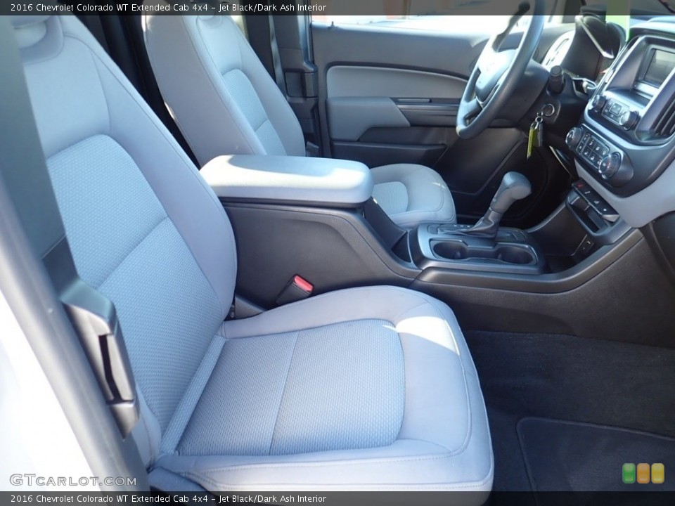 Jet Black/Dark Ash Interior Front Seat for the 2016 Chevrolet Colorado WT Extended Cab 4x4 #139219857
