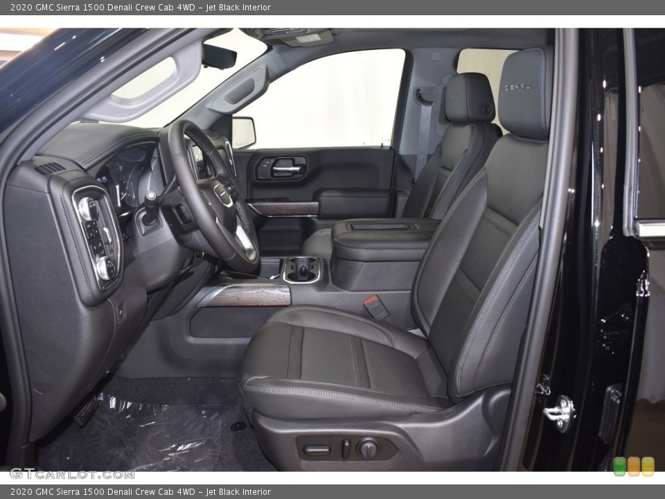 Jet Black Interior Photo for the 2020 GMC Sierra 1500 Denali Crew Cab 4WD #139220811