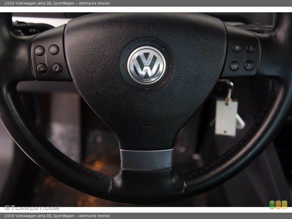 Anthracite Interior Steering Wheel for the 2009 Volkswagen Jetta SEL SportWagen #139222713