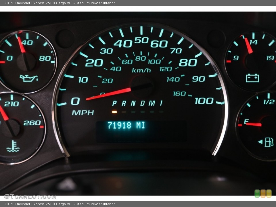 Medium Pewter Interior Gauges for the 2015 Chevrolet Express 2500 Cargo WT #139223052