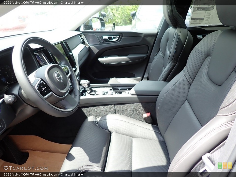 Charcoal Interior Front Seat for the 2021 Volvo XC60 T6 AWD Inscription #139225788