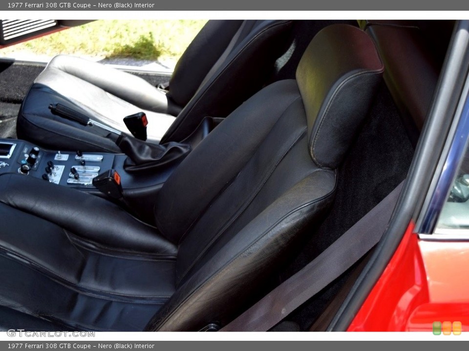Nero (Black) Interior Front Seat for the 1977 Ferrari 308 GTB Coupe #139228016