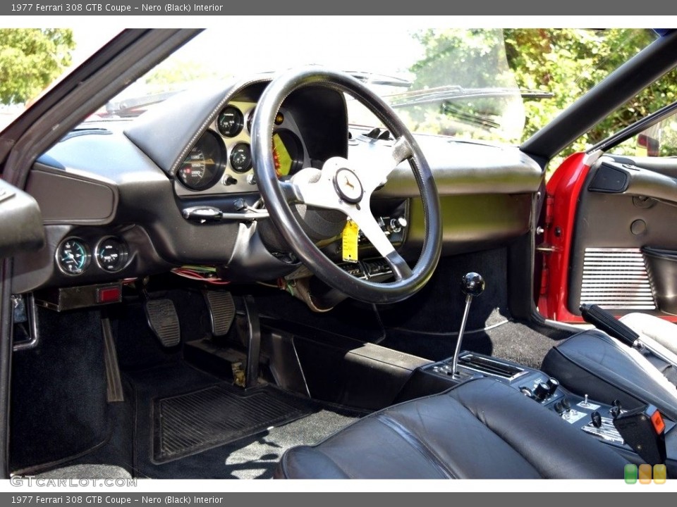 Nero (Black) Interior Photo for the 1977 Ferrari 308 GTB Coupe #139228031