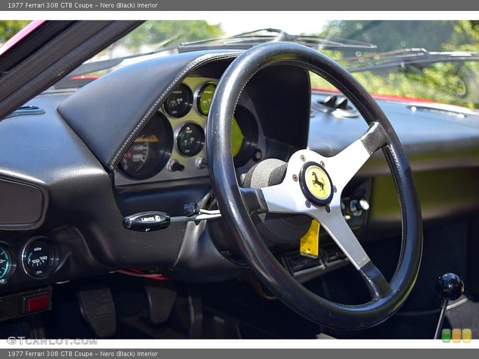 Nero (Black) Interior Steering Wheel for the 1977 Ferrari 308 GTB Coupe #139228049