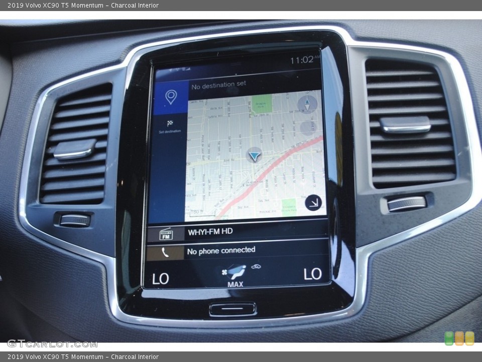 Charcoal Interior Navigation for the 2019 Volvo XC90 T5 Momentum #139228082