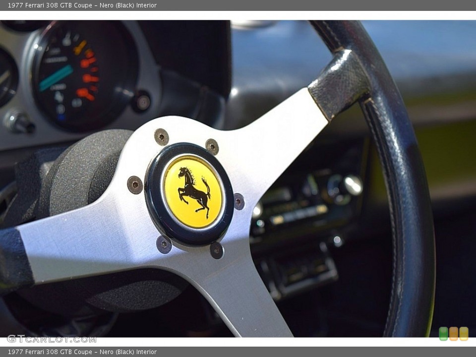 Nero (Black) Interior Steering Wheel for the 1977 Ferrari 308 GTB Coupe #139228097