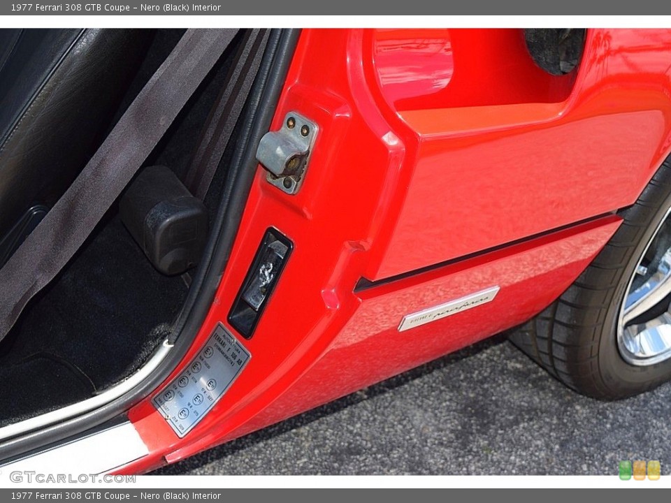 Nero (Black) Interior Controls for the 1977 Ferrari 308 GTB Coupe #139228115