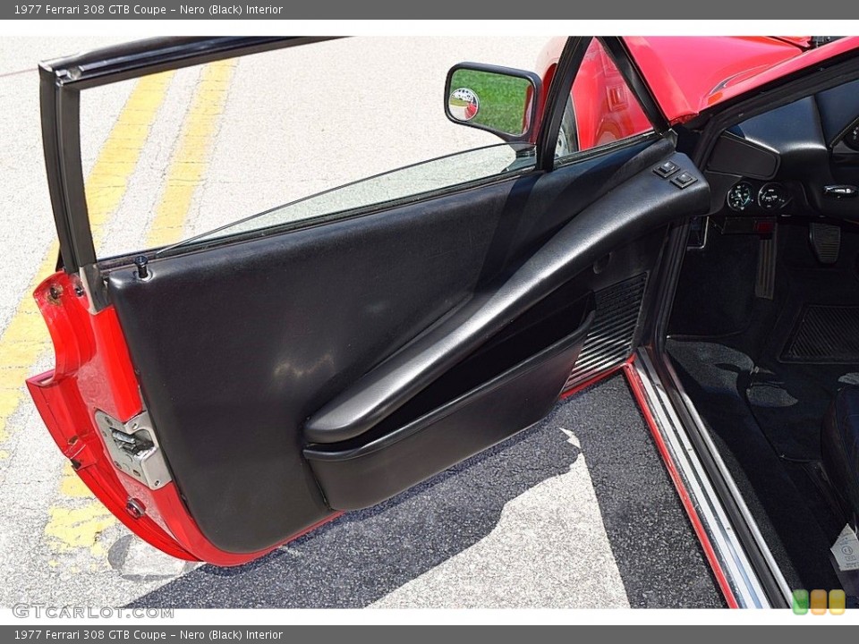 Nero (Black) Interior Door Panel for the 1977 Ferrari 308 GTB Coupe #139228139