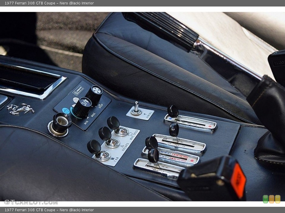 Nero (Black) Interior Controls for the 1977 Ferrari 308 GTB Coupe #139228177