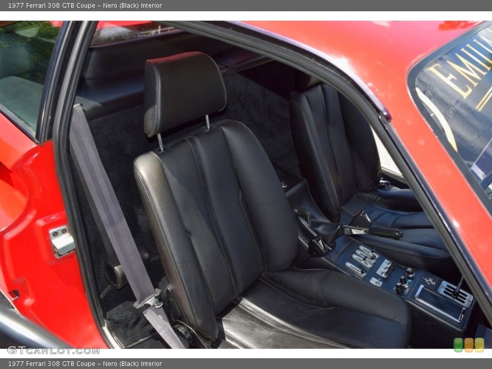 Nero (Black) Interior Front Seat for the 1977 Ferrari 308 GTB Coupe #139228273