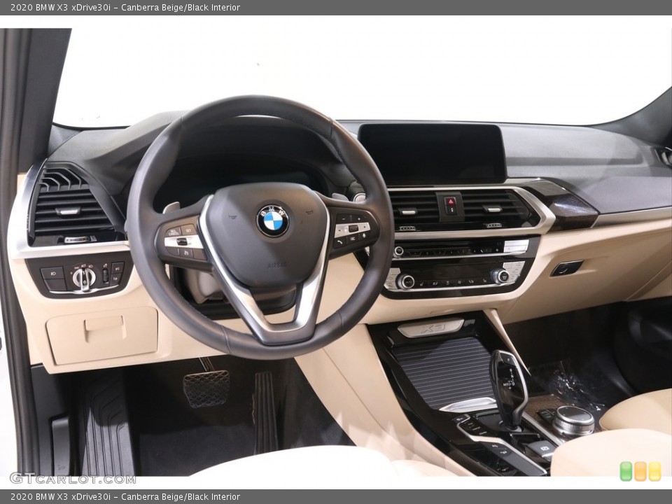 Canberra Beige/Black Interior Dashboard for the 2020 BMW X3 xDrive30i #139228613