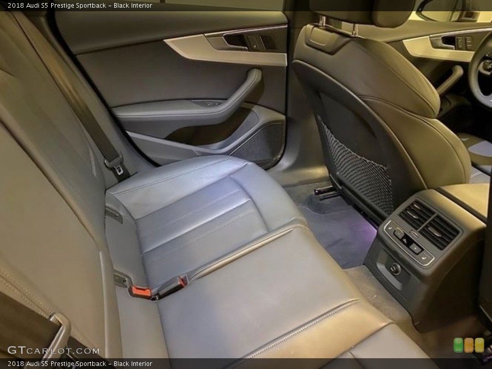Black Interior Rear Seat for the 2018 Audi S5 Prestige Sportback #139229114