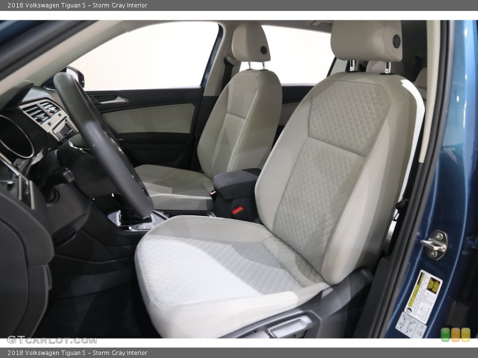 Storm Gray Interior Front Seat for the 2018 Volkswagen Tiguan S #139230617