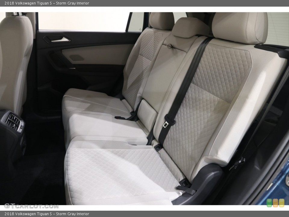Storm Gray Interior Rear Seat for the 2018 Volkswagen Tiguan S #139230896