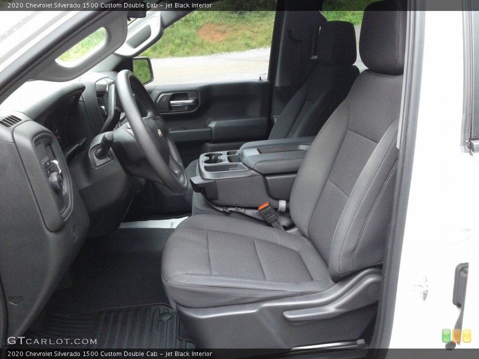 Jet Black Interior Front Seat for the 2020 Chevrolet Silverado 1500 Custom Double Cab #139231850