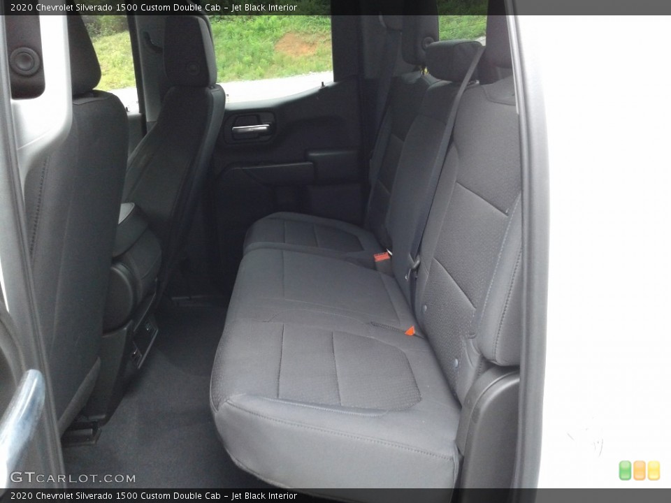 Jet Black Interior Rear Seat for the 2020 Chevrolet Silverado 1500 Custom Double Cab #139231904
