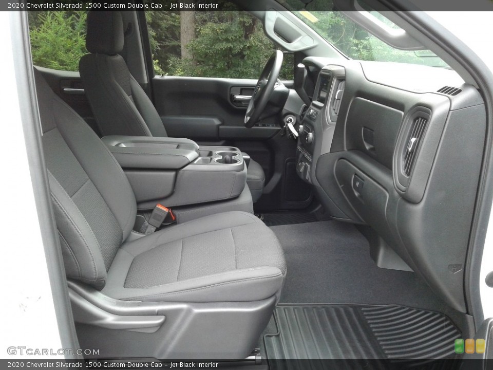 Jet Black Interior Front Seat for the 2020 Chevrolet Silverado 1500 Custom Double Cab #139231946
