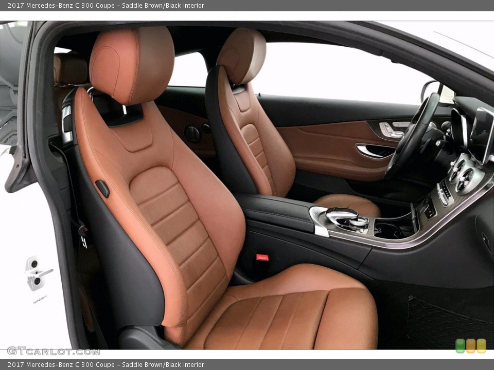 Saddle Brown/Black Interior Front Seat for the 2017 Mercedes-Benz C 300 Coupe #139233164