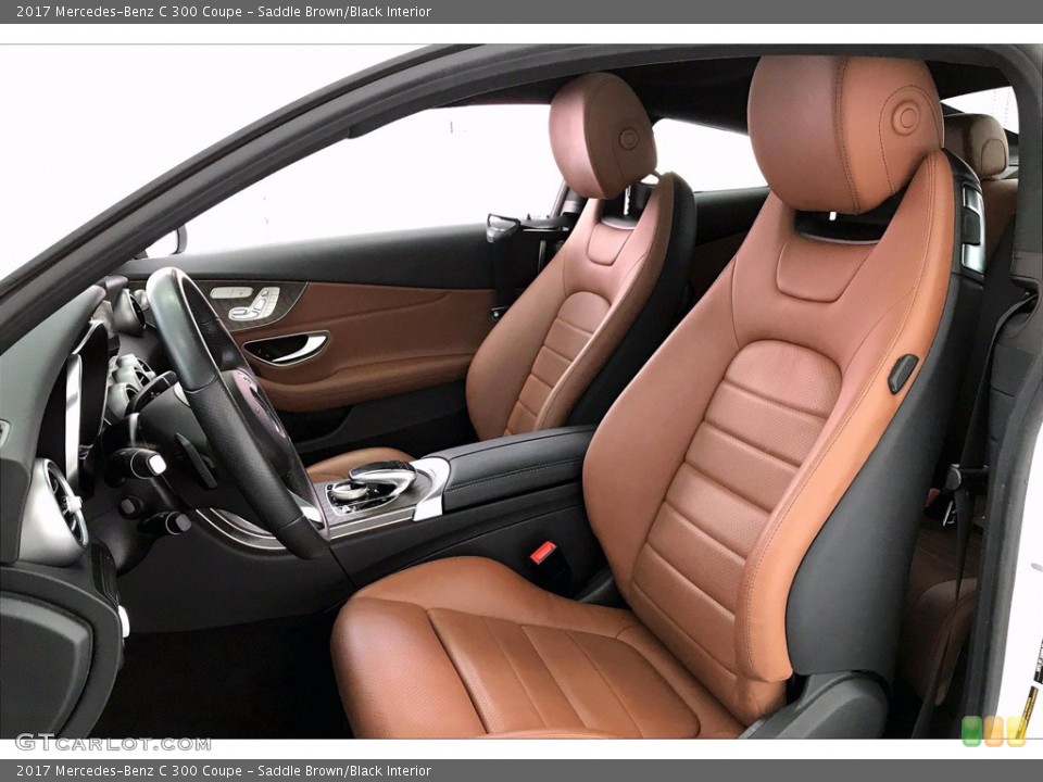 Saddle Brown/Black Interior Front Seat for the 2017 Mercedes-Benz C 300 Coupe #139233364