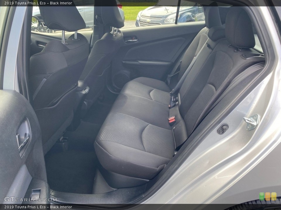 Black Interior Rear Seat for the 2019 Toyota Prius L Eco #139233557