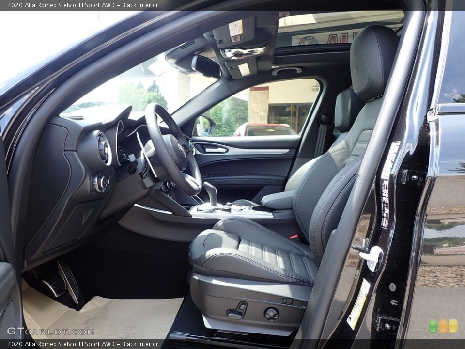 Black Interior Front Seat for the 2020 Alfa Romeo Stelvio TI Sport AWD #139241751
