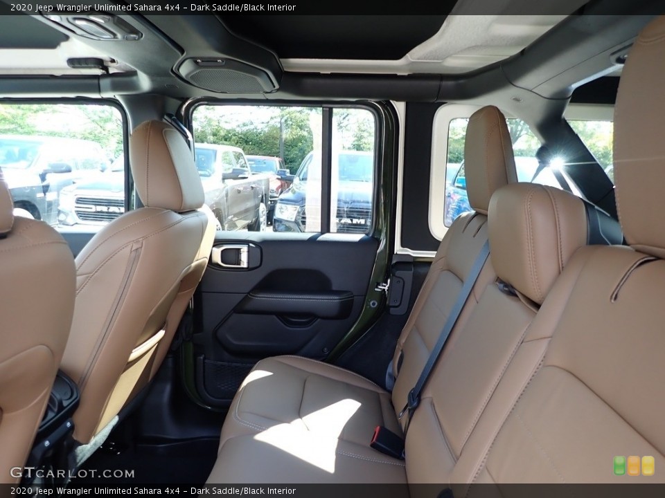 Dark Saddle/Black Interior Rear Seat for the 2020 Jeep Wrangler Unlimited Sahara 4x4 #139247980