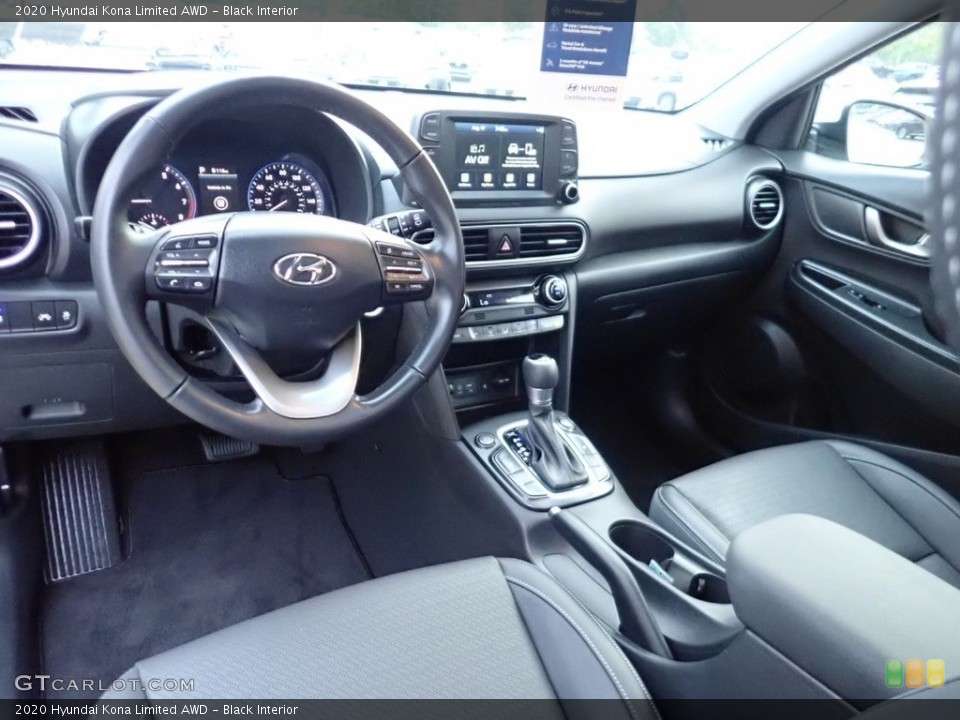 Black Interior Photo for the 2020 Hyundai Kona Limited AWD #139248313