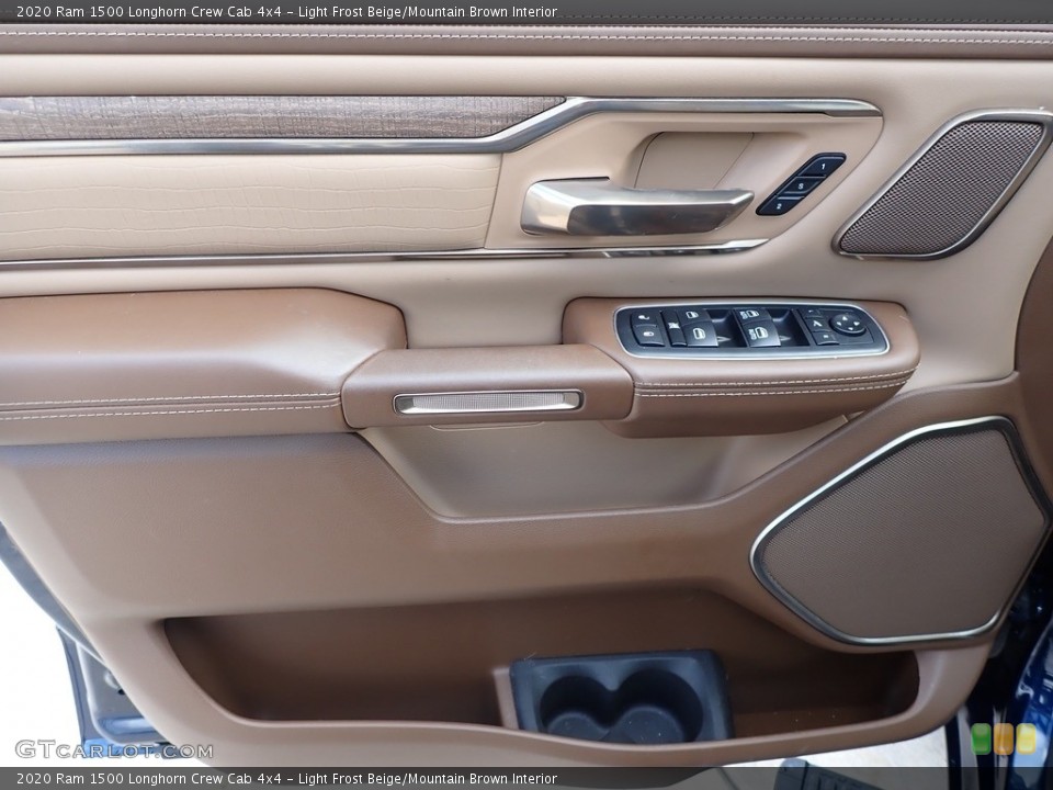 Light Frost Beige/Mountain Brown Interior Door Panel for the 2020 Ram 1500 Longhorn Crew Cab 4x4 #139248826