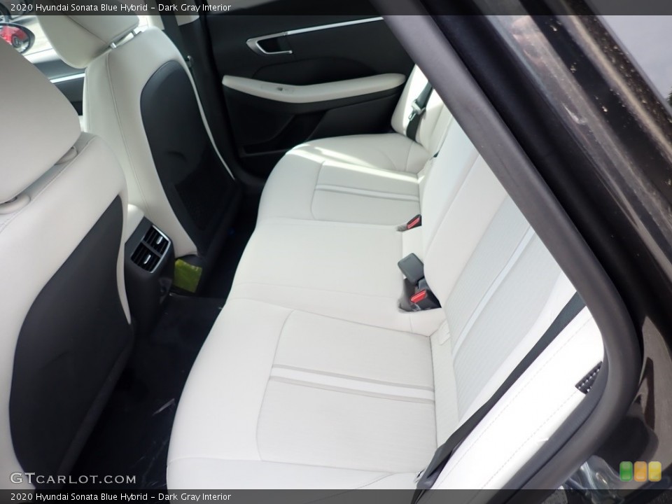 Dark Gray Interior Rear Seat for the 2020 Hyundai Sonata Blue Hybrid #139249558