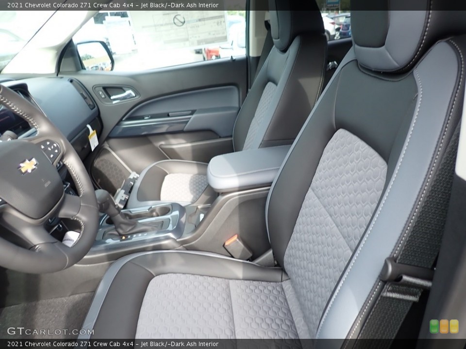 Jet Black/­Dark Ash Interior Front Seat for the 2021 Chevrolet Colorado Z71 Crew Cab 4x4 #139250782