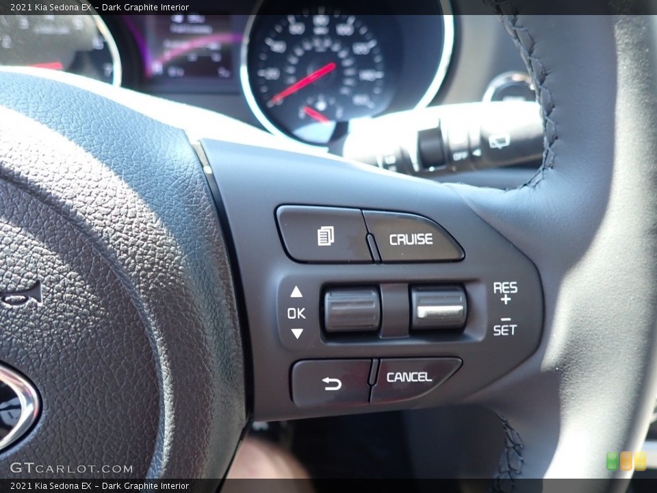 Dark Graphite Interior Steering Wheel for the 2021 Kia Sedona EX #139251739