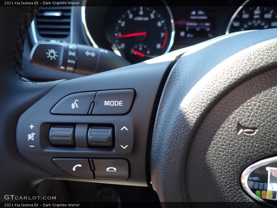Dark Graphite Interior Steering Wheel for the 2021 Kia Sedona EX #139251760