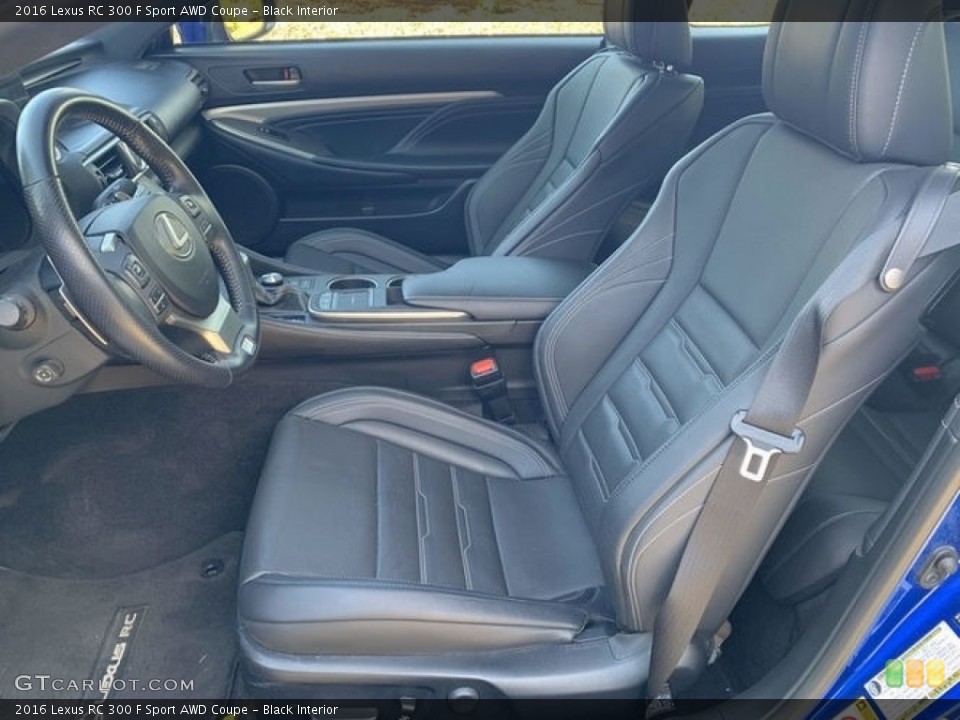Black Interior Front Seat for the 2016 Lexus RC 300 F Sport AWD Coupe #139253501