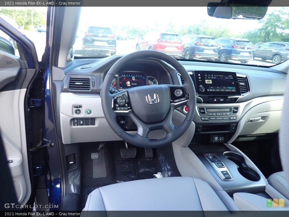 Gray Interior Photo for the 2021 Honda Pilot EX-L AWD #139255244