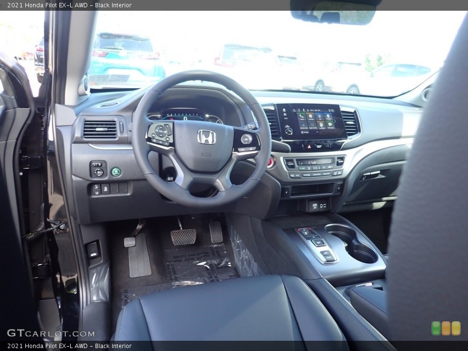 Black Interior Photo for the 2021 Honda Pilot EX-L AWD #139255517