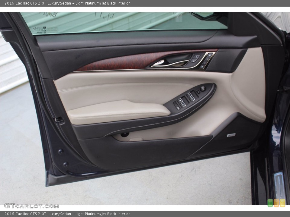 Light Platinum/Jet Black Interior Door Panel for the 2016 Cadillac CTS 2.0T Luxury Sedan #139257443