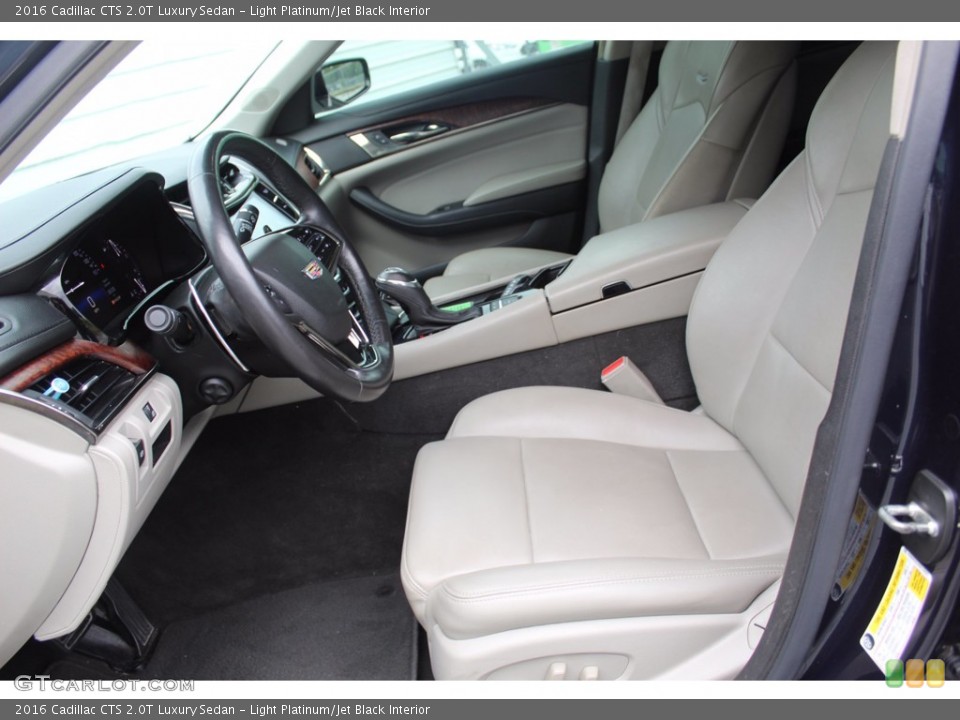 Light Platinum/Jet Black Interior Front Seat for the 2016 Cadillac CTS 2.0T Luxury Sedan #139257455