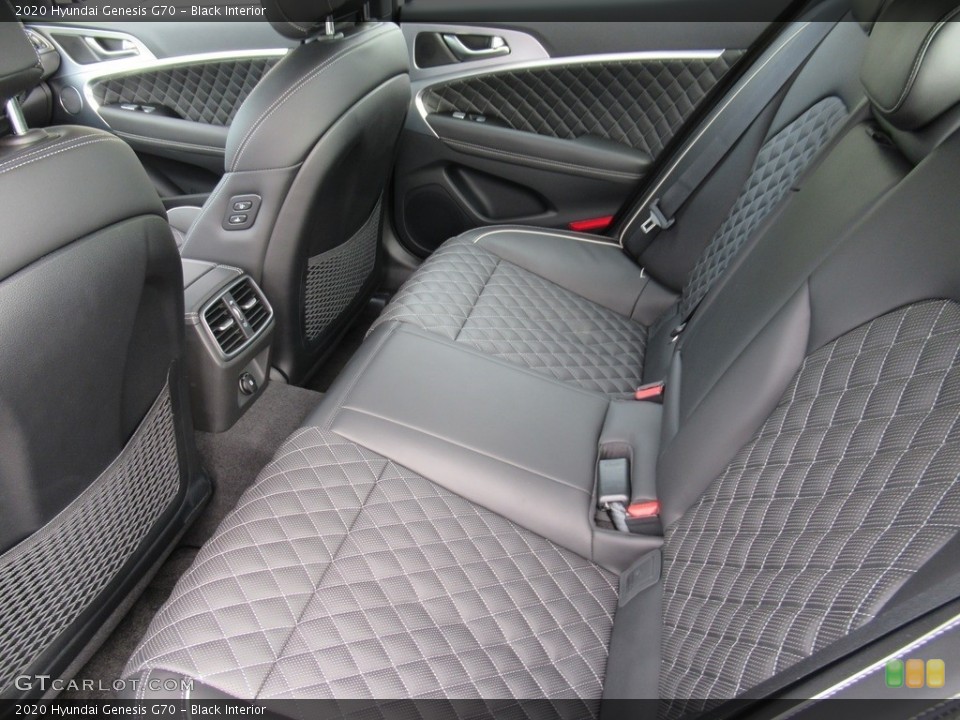 Black Interior Rear Seat for the 2020 Hyundai Genesis G70 #139260248