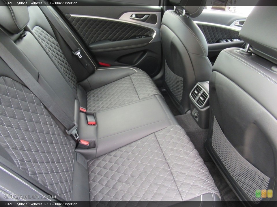 Black Interior Rear Seat for the 2020 Hyundai Genesis G70 #139260287