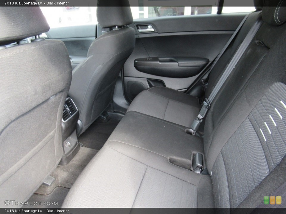 Black Interior Rear Seat for the 2018 Kia Sportage LX #139261087